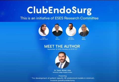 Avrupa Endokrin Cerrahları Birliği (ESES) Araştırma Komitesi - Literatür Kulübü (ClubEndoSurg) ‎Yazarla Buluşma Webinar Serisi - 15 Eylül 2025 photo