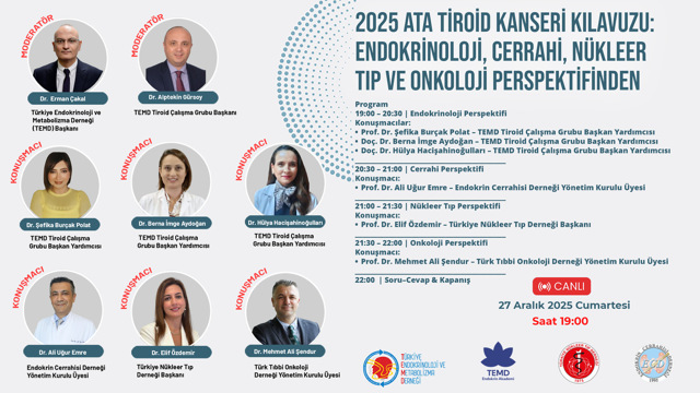 2025 ATA Tiroid Kanseri Kılavuzu Hakkında Webinar